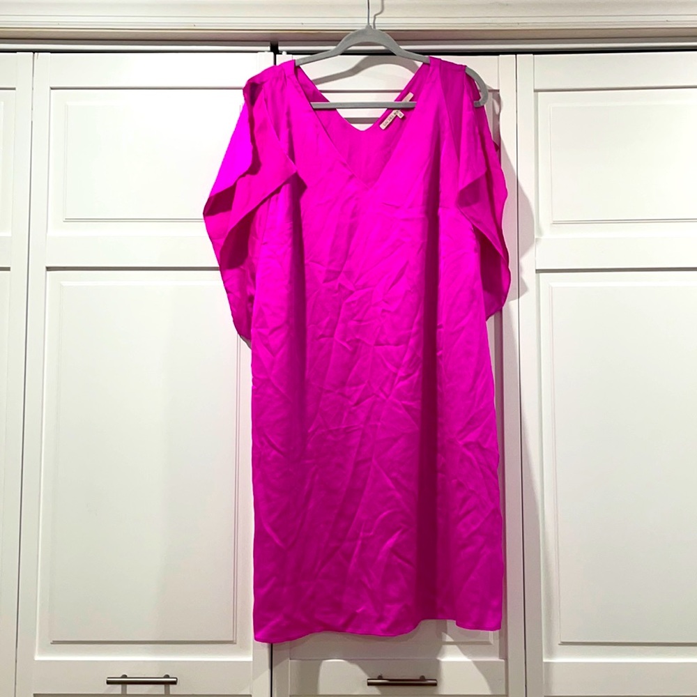 Rachel Roy women’s plus size 1X hot pink dress